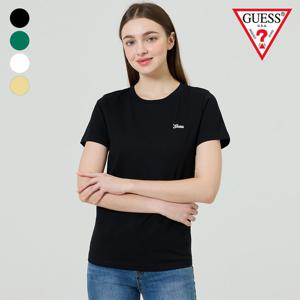 [게스(진)]여성 게스 미니 레터링 반팔티 YO2K9486