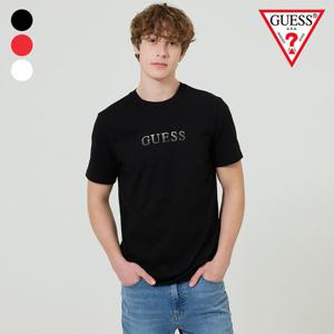 [게스(진)]남성 GUESS레터 블링 반팔티 MO2K9432