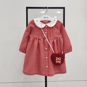 [아가방]웬디체크원피스세트(가방) 01S524055_SH