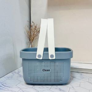 ABM클린 목욕바구니 소 그레이 2개 목욕탕바구니 목욕탕가방 목욕가방 목욕탕가방 손잡이바구니 손잡이가방