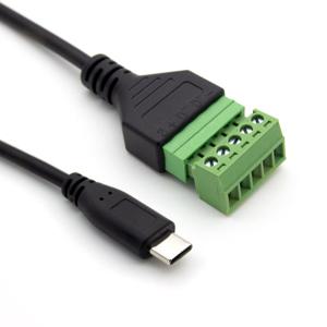 HDTOP USB C타입 TO 터미널 블록 5핀 변환 케이블 30CM HT-I17