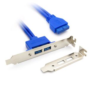 HDTOP USB 3.0 2포트 케이블 일반 브라켓 LP포함 50CM HT-I21