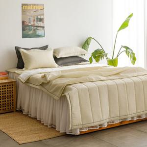 [르헤브] 샤르베 시원한 여름 침구세트 시어서커 얇은 차렵 이불세트 베개 SS