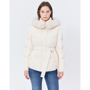 질스튜어트 뉴욕 여성 24FW 스테디셀러 아이보리 단색 패딩점퍼 WJJU4D035IV