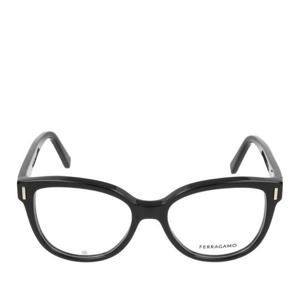 페라가모 블랙 렉탱귤러 풀 림 안경테 SF2994 001