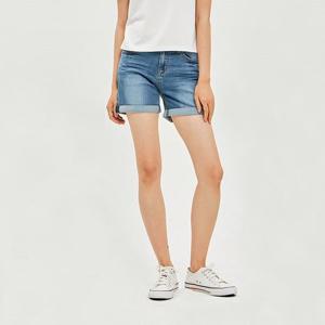 [잠뱅이]여성) 밴드 절개포켓 캣엠보 올약워싱 3부 AM2DL3381-MB