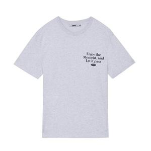 [잠뱅이]유니) 슬로건 레터링 쿨맥스 반팔티셔츠 AM2WTS492-WG