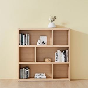 스코나 오스트 3단 1200 와이드 가로형 낮은 책장 선반 책꽂이 거실 장식장