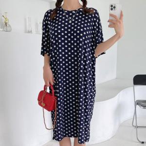 [옷자락]여자 박시핏 여름휴가 큰사이즈 임부 시원한 원피스