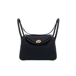 [엘러브] 에르메스 린디26 블랙 금장 W각인 5HB0366