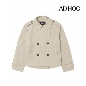 [애드호크]여성 크롭 트렌치 코트(HZ2BB51)