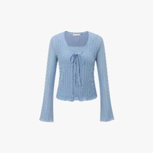 텍스처 포인트 슬리브리스탑 & 가디건 세트 ITP6WCD120