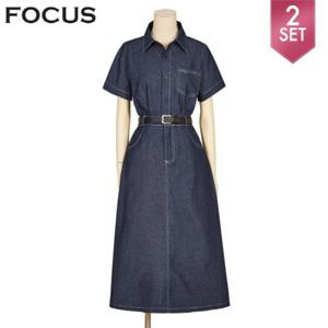 [포커스]포커스 스티치데님블라우스+스커트세트_VF3M1BL5671