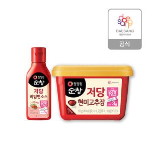 청정원 순창 저당고추장 500g+저당 비빔면소스 270g