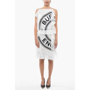 버버리 미디 원피스 4567824 A1931 Black White