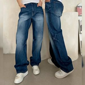 남여공용 도밍고 오버 와이드 데님 팬츠 UJ-JEA-8020