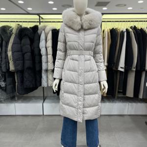 [씨씨콜렉트]벨티드 구스다운 롱 패딩 점퍼 E234PSG196_CA