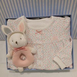 쇼콜라 잔꽃내의니니애착인형세트 (TNOWXS589L)가을겨울여아실내복출산백일돌선물