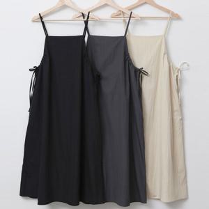 나야홍 / 빅사이즈끈리본원피스 U284L507 밀키린넨끈나시원피스