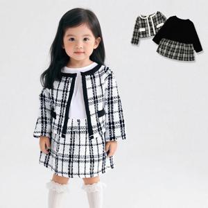 [조이멀티]코코트위드 여아동 원피스 자켓세트 205888