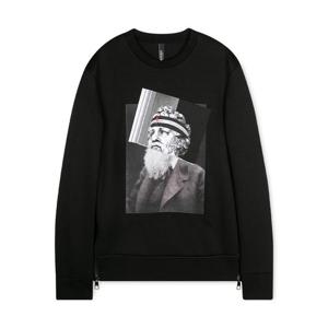 [꼬르소밀라노]닐바렛 남성 포세이돈 프린트 블랙 맨투맨 PBJS376S H515S 1414