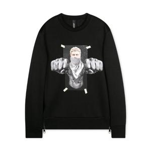 [꼬르소밀라노]닐바렛 남성 네오프렌 복싱 프린트 블랙 맨투맨 PBJS376B H555S 1414