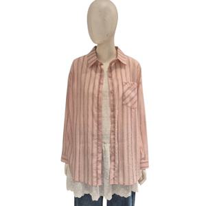 [에이비에프지]스트라이프 시스루 롱남방 ADZ5ZB46