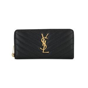 [꼬르소밀라노]생로랑 여성 마틀라쎄 모노그램 로고 블랙 장지갑 358094 BOW01 1000