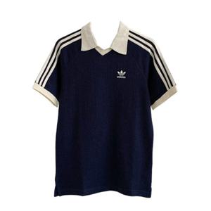 남성 아디다스 와플 숏슬리브 폴로 셔츠 네이비 - KR 사이즈 KB5461
