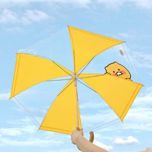 카카오프렌즈 투명 시야확보 반자동 어린이 우산