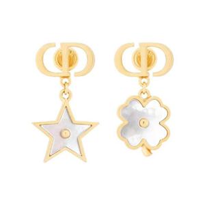 디올 데스티니 이어링 골드 피니쉬 메탈 앤 마더 오브 펄 E4299WOMMP-D301