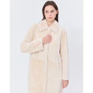 질스튜어트 뉴욕 여성 24FW 스테디셀러 아이보리 탈착카라 양모피 점퍼 WJJU4D530IV