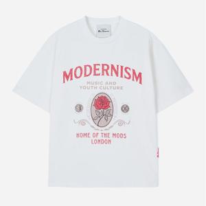 [클라이드]여성 로즈 그래픽 피그먼트 반팔티셔츠 FOCTS851F