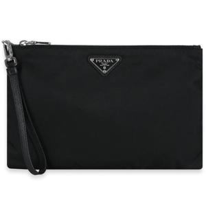 디몬트 프라다 남성 삼각로고 리나일론 스트랩 클러치백(블랙) 2NH006 2DMH F0002