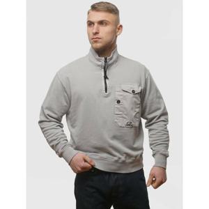 라프리마 CP컴퍼니 코튼 플리스 Mixed 지퍼 스웻셔츠 믹스 하프집업 맨투맨 16CMSS249A 1100