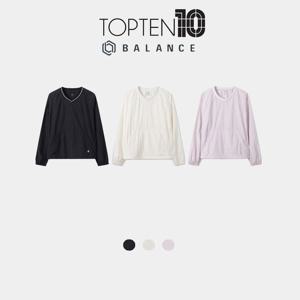 [정가59900원]탑텐밸런스 여성 라이트 우븐 맨투맨 MBF4JJ2051 BS