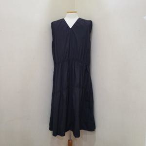 [SI]V넥셔링민소매원피스SGOAF2551BK_YS