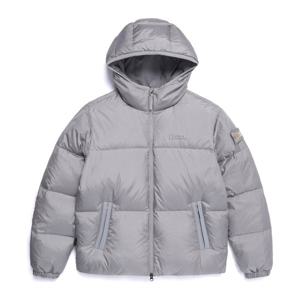 내셔널지오그래픽N254UDW971 나나 패딩 후디 구스다운 점퍼 STONE GREY