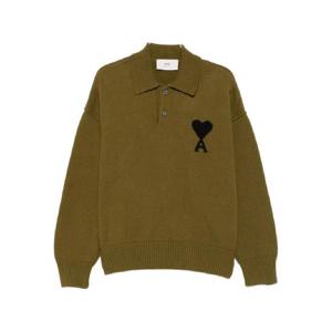 AMI Paris 아미 드 쾨흐 울 폴로 셔츠 UPL409018