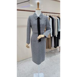 [케네스레이디]리본타이 H라인 원피스 EGOPOI9700_CA