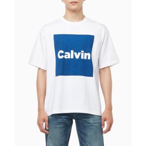 CK진  남성 캘빈 박스로고 반팔 티셔츠(4RD813G)