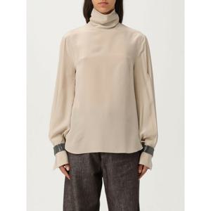 [BRUNELLO CUCINELLI] 라프리마 여성 탑 MB993EK714 C8561 옐로우 Cream /6