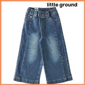[리틀그라운드8] 데님인더박스(75A11-410-05)로고데님팬츠 아동 팬츠 일자 청바지 간절기 데일리 선물