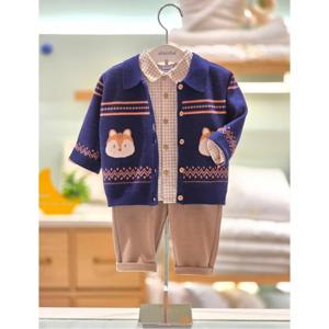 압소바 HK 메이슨체크상하 니트가디건세트(25FW가을신상) (HA2521282)