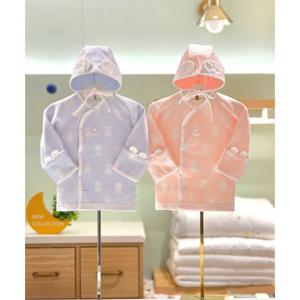 압소바 HK(쌍둥이선물)핑블베 모달 배냇저고리 모자세트(25FW신상품) (KA2C10136)