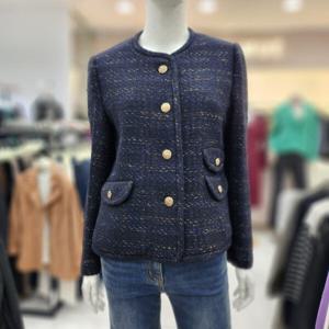 [조이너스]여성정장 24신상 노카라 알파카 모직 트위드 자켓JEW0