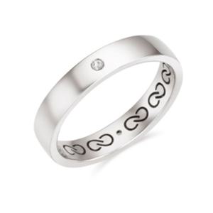 [로이드] 엔드리스 14k 반지 원 큐빅 패턴 남성 커플링 LRM23024G