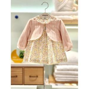 압소바 HK(예쁜아가원피스)제인 볼레로원피스 세트(25FW가을신상품) (1A2525108)