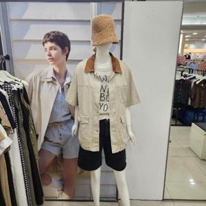 Ab.f.z DP01 카라배색사파리박스점퍼재킷 AFZ3QJ03