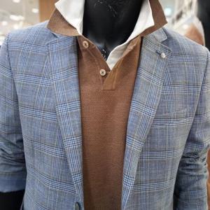 트레몰로 HC10 춘하 캐주얼 체크린넨자켓 TRHFU5S1231